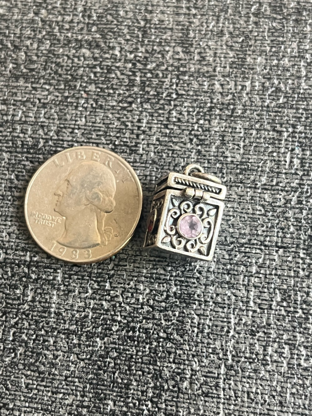 925 prayer box pendant - Picture 2 of 5